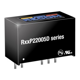 1 pcs - Recom R12P DC-DC Converter, -5V dc/ -200mA Output, 13.5 - 16.5 V dc Input, 2W, Through Hole, +95°C Max Temp
