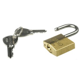 1 pcs - ABUS Key Weatherproof Brass, Stainless Steel Weatherproof Padlock, Keyed Alike, 5mm Shackle, 30mm Body