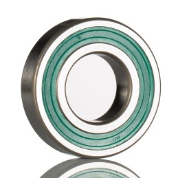 1 pcs - SKF 6206-2RZ Single Row Deep Groove Ball Bearing- Non Contact Seals On Both Sides 30mm I.D, 62mm O.D