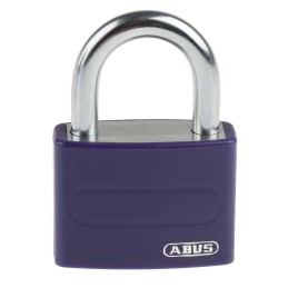 1 pcs - ABUS Key Weatherproof Aluminium, Steel Safety Padlock, Keyed Alike, 6.5mm Shackle, 43mm Body