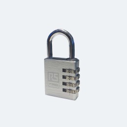 1 pcs - RS PRO Combination Aluminium Combination Padlock, 6mm Shackle, 40mm Body