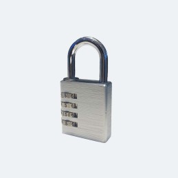 1 pcs - RS PRO Combination Aluminium Combination Padlock, 6mm Shackle, 40mm Body