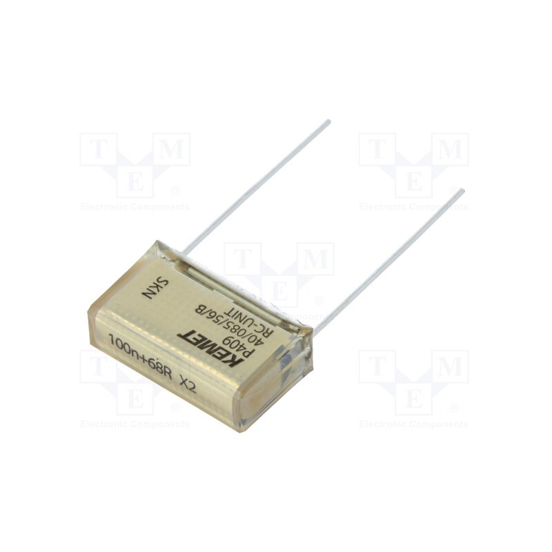 1 pcs x KEMET - P409CE104M275AH680 - Capacitor: paper, X2, 100nF, 275VAC, 20.3mm, ±20%, THT, P409, 630VDC