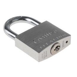 1 pcs - ABUS 64TI Key Weatherproof Titanium Weatherproof Padlock, Keyed Alike, 6.5mm Shackle, 40mm Body