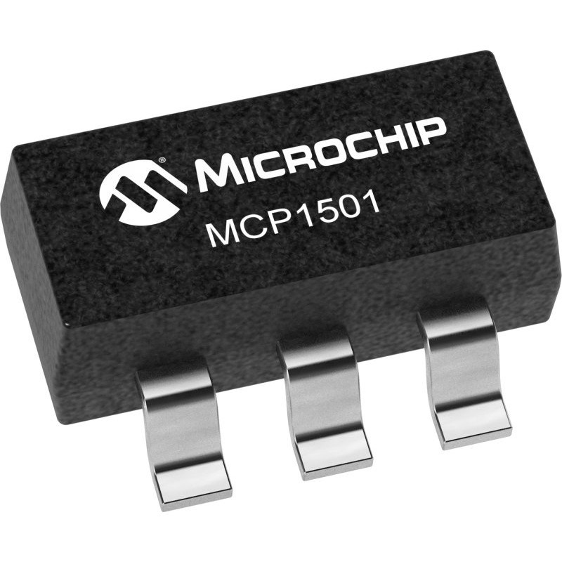10 pcs - Microchip Fixed Voltage Reference 5V 0.1% SOT-23, MCP1501T-50E/CHY