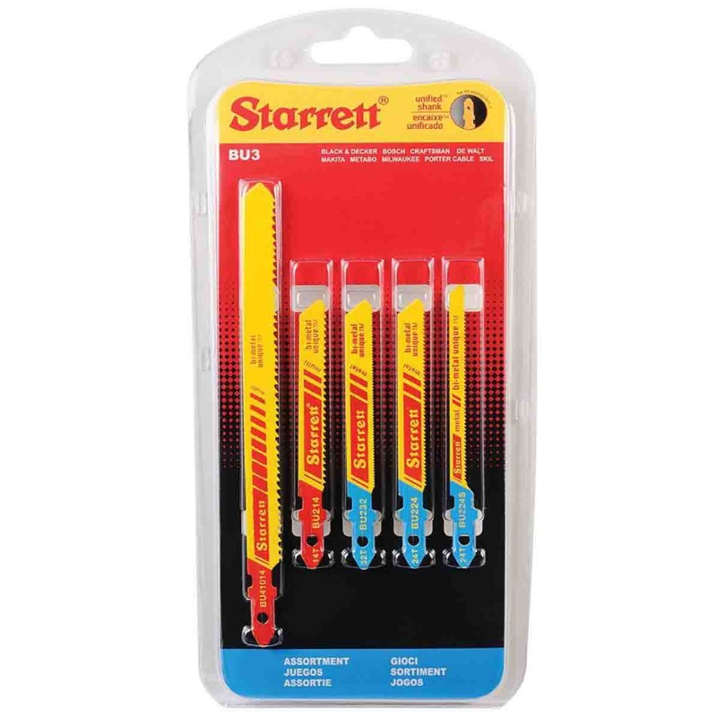 5 pcs - Starrett 75mm Cutting Length Jigsaw Blade, Pack of 5