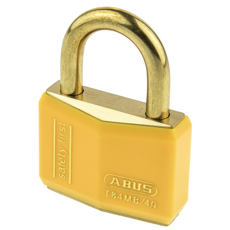 1 pcs - ABUS Key Weatherproof Brass Safety Padlock, 6mm Shackle, 40mm Body