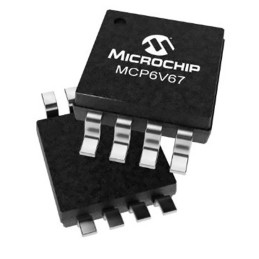 10 pcs - MCP6V67-E/MS Microchip, Operational Amplifier, Op Amp, RRO, 1MHz 1 MHz, 1.8 V, 8-Pin MSOP