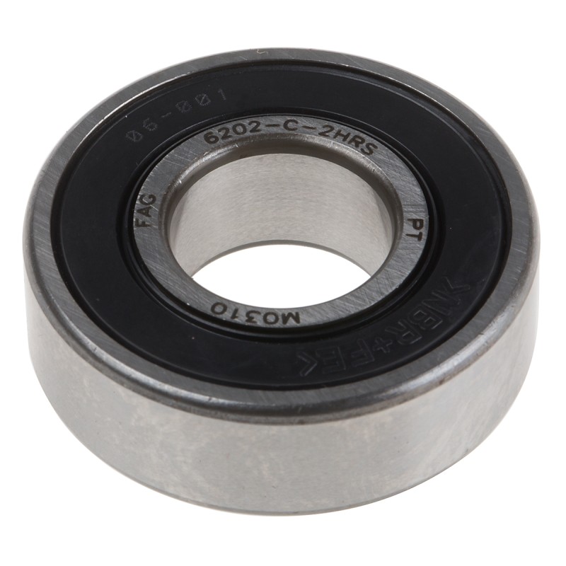 1 pcs - FAG 6202-C-2HRS Single Row Deep Groove Ball Bearing- Both Sides Sealed 15mm I.D, 35mm O.D