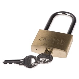 1 pcs - ABUS Key Weatherproof Brass, Steel Padlock, 7mm Shackle, 50mm Body
