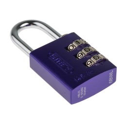 1 pcs - ABUS 145/30 Combination Weatherproof Aluminium Safety Padlock, 4.8mm Shackle, 30mm Body