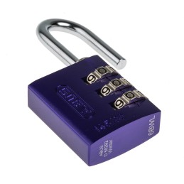 1 pcs - ABUS 145/30 Combination Weatherproof Aluminium Safety Padlock, 4.8mm Shackle, 30mm Body