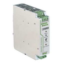 1 pcs - Phoenix Contact QUINT-PS/24DC/24DC/8 DC-DC Converter, 12V dc/ 8A Output, 18 - 32 V dc Input, 96W, DIN Rail