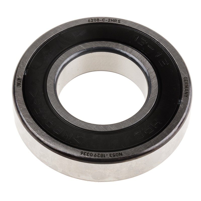 1 pcs - FAG 6208-C-2HRS Single Row Deep Groove Ball Bearing- Both Sides Sealed 40mm I.D, 80mm O.D