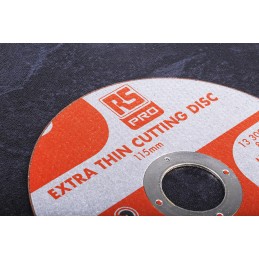 5 pcs - RS PRO Aluminium Oxide Cutting Disc, 115mm x 1mm Thick, P80 Grit, 5 in pack