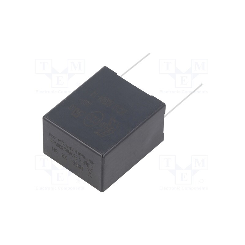 1 pcs x KEMET - R53BR43305000K - Capacitor: polypropylene, 3.3uF, 22x37x32mm, THT, ±10%, 25mm