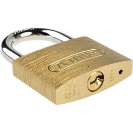 1 pcs - ABUS Key Weatherproof Brass Padlock, 7mm Shackle, 48mm Body