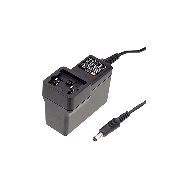 1 pcs - MEAN WELL 40W Plug-In AC/DC Adapter 12V dc Output, 3.33A Output