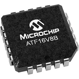 10 pcs - Microchip ATF16V8B-10JU, CPLD ATF16V8B Flash 8 Cells, 18 I/O, 8 Labs, 10ns, ISP, 20-Pin PLCC