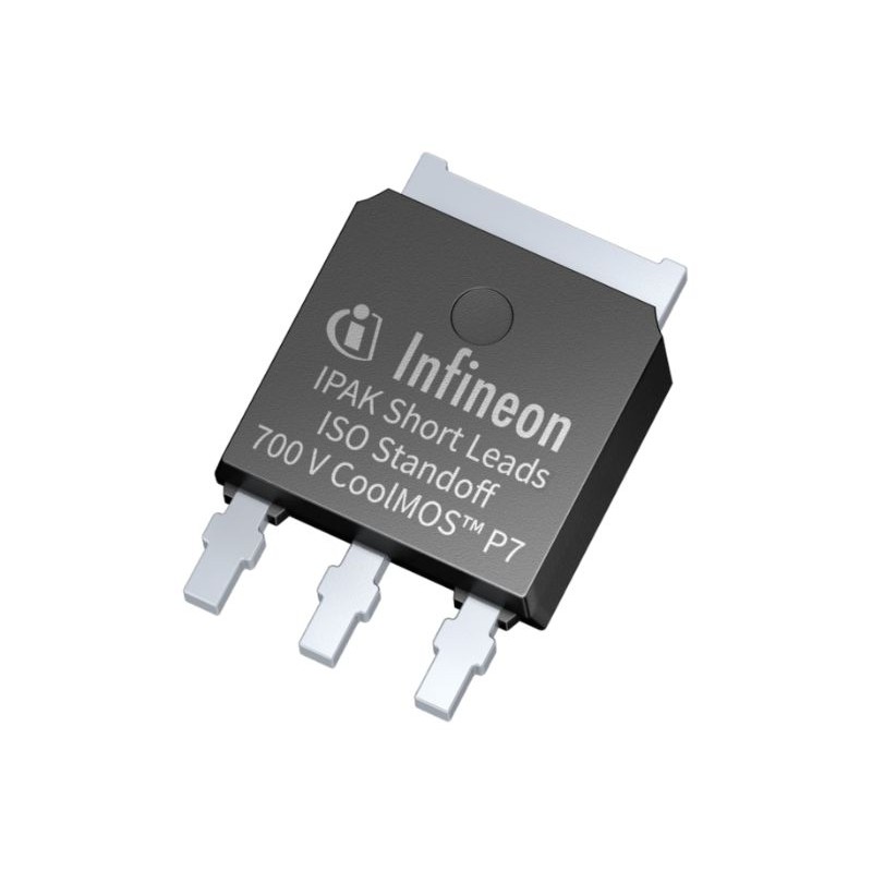 25 pcs - N-Channel MOSFET Transistor & Diode, 9.4 A, 700 V, 3-Pin IPAK Infineon IPSA70R1K2P7SAKMA1