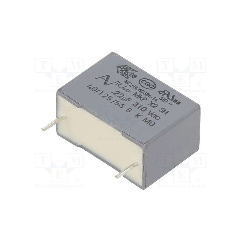 1 pcs x KEMET - R463I322000H3M - Capacitor: polypropylene, 0.22uF, 18x17.5x6mm, THT, ±20%, 15mm