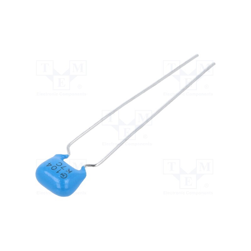 10 pcs x MURATA - RDER72J104K4K1H03B - Capacitor: ceramic, 100nF, 630V, X7R, ±10%, THT, 5mm