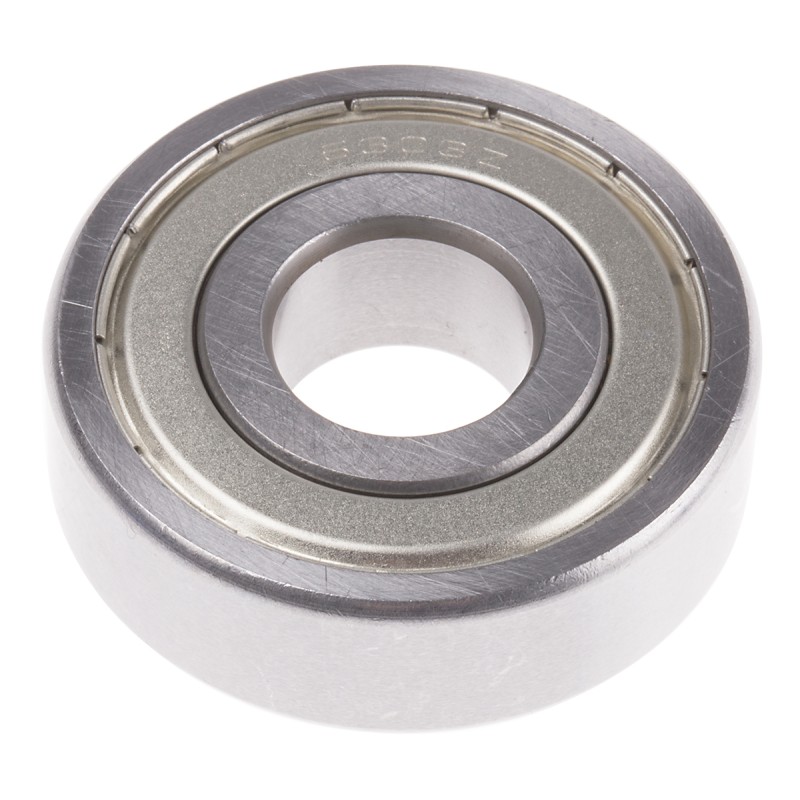 1 pcs - RS PRO 6303-2Z Single Row Deep Groove Ball Bearing- Both Sides Shielded 17mm I.D, 47mm O.D