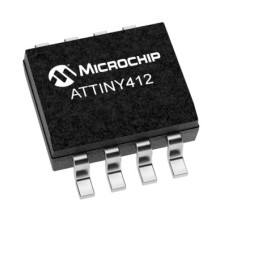 25 pcs - Microchip ATTINY412-SSN, 8bit AVR Microcontroller, ATtiny412, 20MHz, 4 kB Flash, 8-Pin SOIC