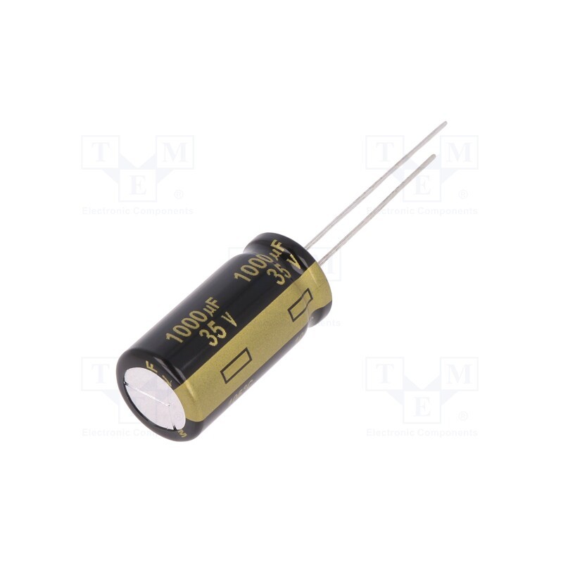 1 pcs x PANASONIC - EEUFM1V102 - Capacitor: electrolytic, low ESR, THT, 1000uF, 35VDC, Ø12x25mm