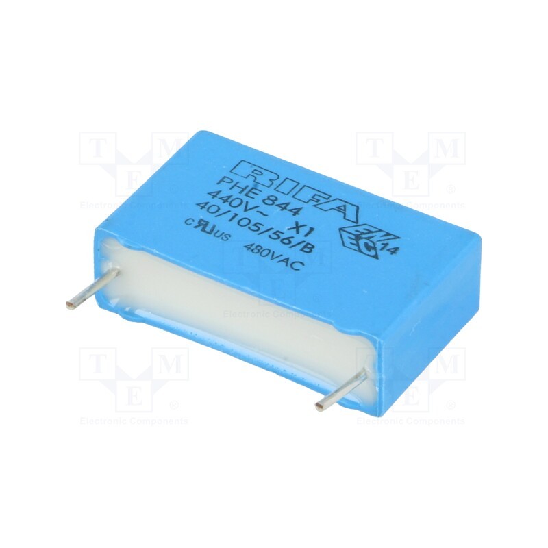 1 pcs x KEMET - PHE844RD6100MR06L2 - Capacitor: polypropylene, 100nF, 26x8x16mm, THT, ±20%, 22.5mm