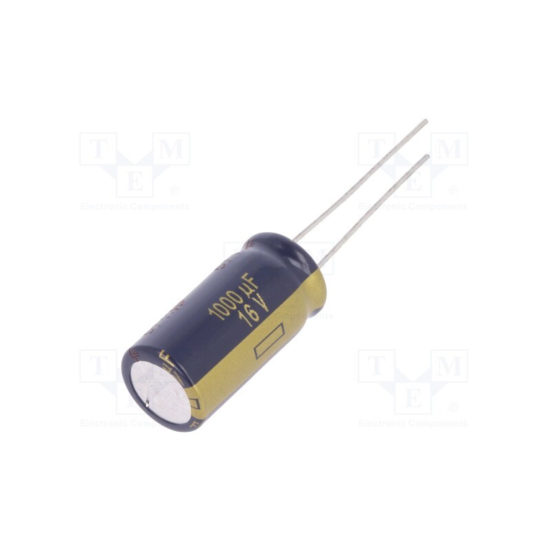 1 pcs x PANASONIC - EEUFC1C102S - Capacitor: electrolytic, low ESR, THT, 1000uF, 16VDC, Ø10x20mm