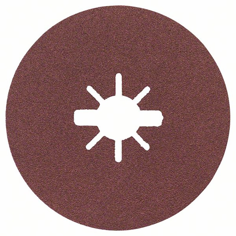 50 pcs - Bosch X-Lock Aluminium Oxide Sanding Disc, 115mm, P120 Grit, R444, 50 in pack