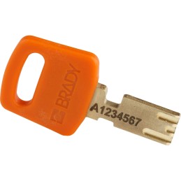 1 pcs - Brady Key Weatherproof Nylon Padlock, 6.4mm Shackle, 38mm Body