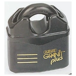 1 pcs - ABUS Key Weatherproof Steel Heavy Duty Padlock, 14mm Shackle, 79mm Body