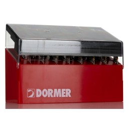 1 Set - Dormer 55-Piece Jobber Drill Set for Multi-Material, 13mm Max, 1mm Min, High Speed Steel Bits