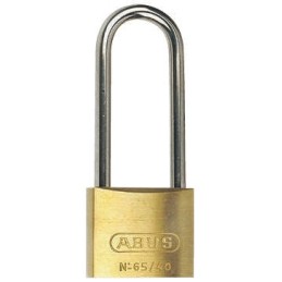 1 pcs - ABUS Key Weatherproof Brass, Stainless Steel Weatherproof Padlock, 6.5mm Shackle, 40mm Body