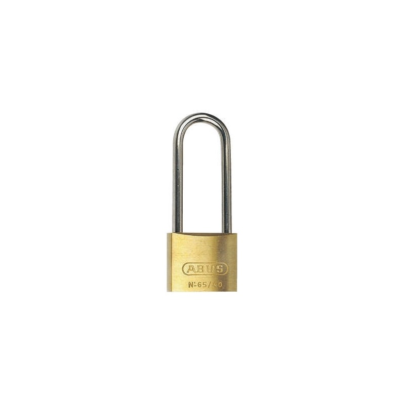 1 pcs - ABUS Key Weatherproof Brass, Stainless Steel Weatherproof Padlock, 6.5mm Shackle, 40mm Body