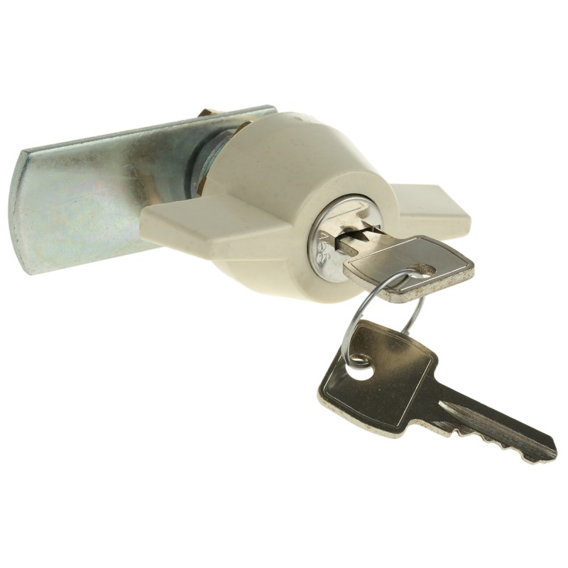 1 pcs - Euro-Locks a Lowe & Fletcher group Company Camlock, 13.2mm Panel-to-Tongue, 22.3 x 19.2mm Cutout, Key Unlock