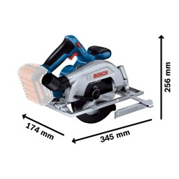 1 Set - Bosch GKS 18V-57-2 165mm Cordless Hand-Held Circular Saw, 18V