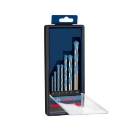 1 Set - Bosch 4-Piece Twist Drill Bit Set for Multi-Material, 8mm Max, 5.5mm Min, Carbide Tipped Bits
