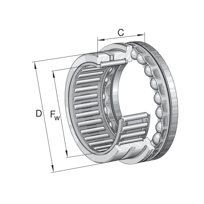 1 pcs - INA NKX50-XL 50mm I.D Roller Bearing, 62mm O.D