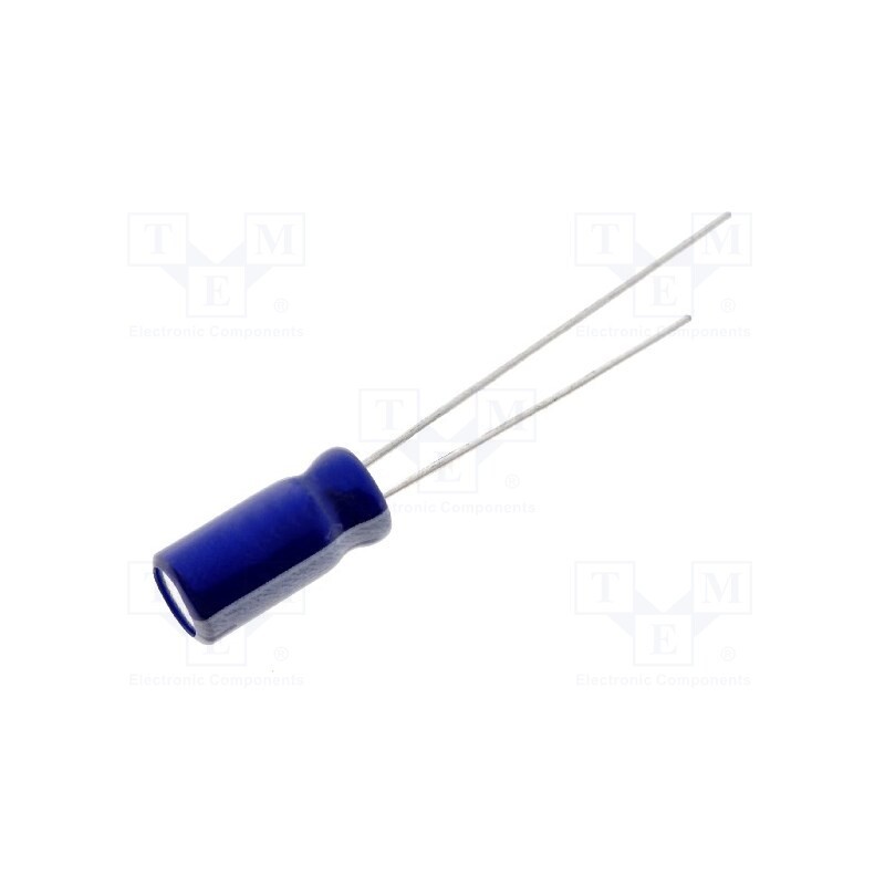 20 pcs x SAMWHA - SD1E106M05011BB - Capacitor: electrolytic, THT, 10uF, 25VDC, Ø5x11mm, Pitch: 2mm, ±20%