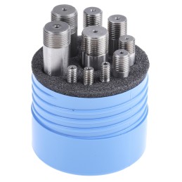 1 Set - RS PRO Screwed Slot Drill Set, 4 mm, 5 mm, 6 mm, 8 mm, 10 mm, 12 mm, 14 mm, 16 mm, 18 mm, 20 mm Cut Diameter