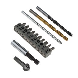 1 Set - Bosch 30-Piece Twist Drill Bit Set for Multi-Material, 8mm Max, 1.5mm Min, HSS Bits