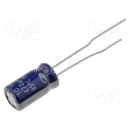 20 pcs x SAMWHA - SD1A477M6L011PC - Capacitor: electrolytic, THT, 470uF, 10VDC, Ø6.3x11mm, Pitch: 2.5mm