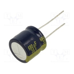 1 pcs x PANASONIC - EEUFC1V681S - Capacitor: electrolytic, low ESR, THT, 680uF, 35VDC, Ø16x15mm, ±20%