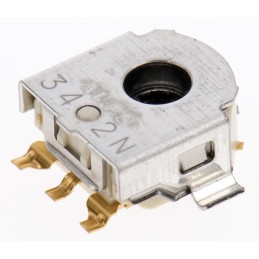 1 pcs - Alps Alpine 12 Pulse Incremental Mechanical Rotary Encoder with a 2.2 mm Hollow Shaft (Not Indexed), Bracket Mount,