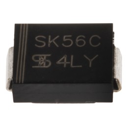 25 pcs - Taiwan Semi 60V 5A, Schottky Diode, 2-Pin DO-214AB SK56C