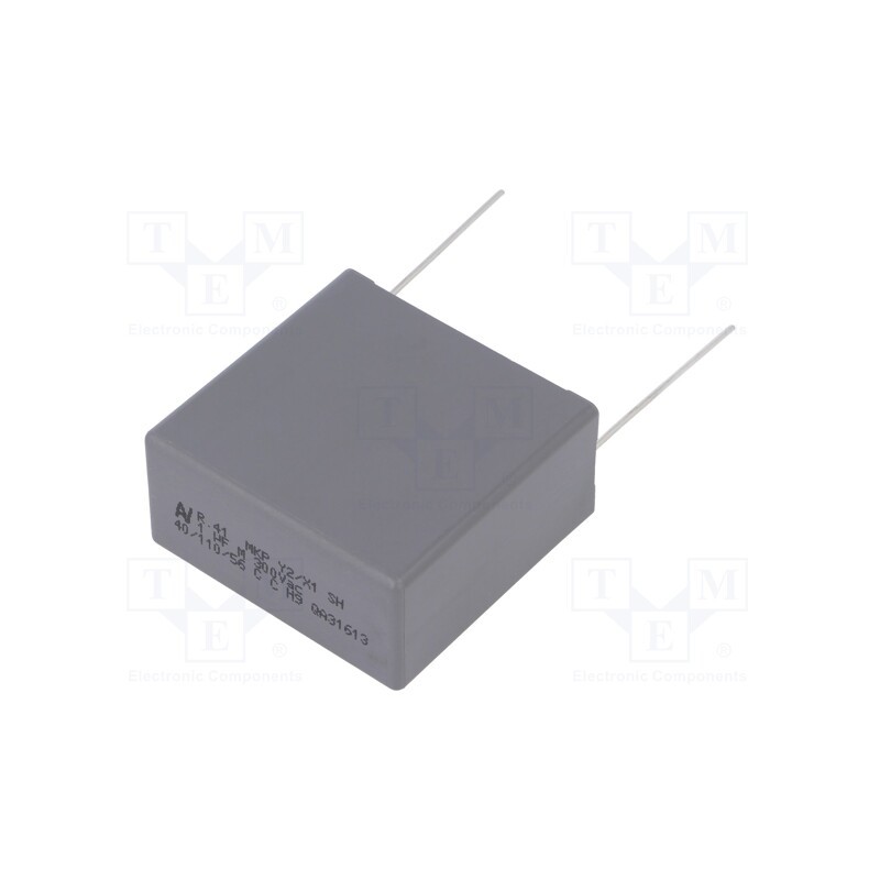 1 pcs x KEMET - R413W41004000M - Capacitor: polypropylene, 1uF, 41.5x20x40mm, THT, ±20%, 37.5mm