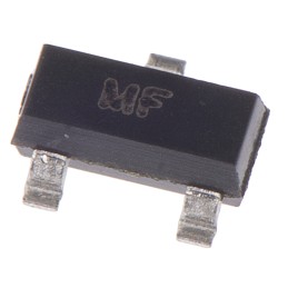 25 pcs - N-Channel MOSFET, 100 mA, 100 V, 3-Pin SOT-23 Diodes Inc ZVN3310FTA